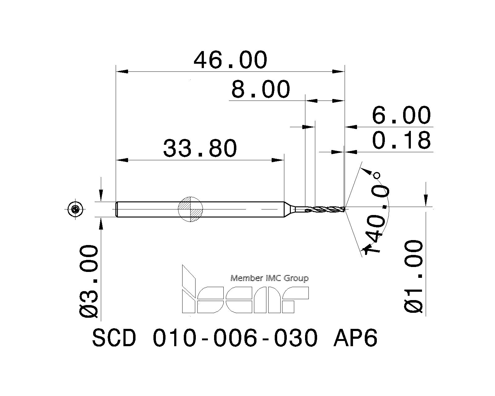 ISCAR Cutting Tools - Metal Working Tools - SCD-AP6 (6xD