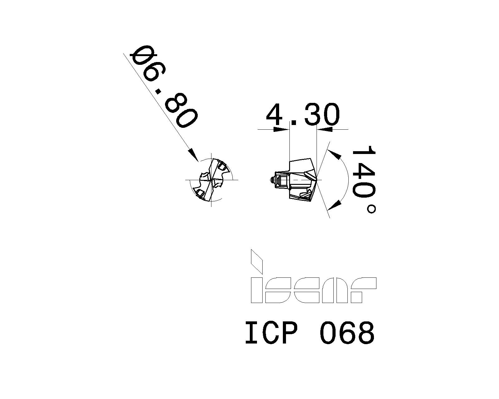 ISCAR Cutting Tools Metal Working Tools ICP 5566708 ICP 068