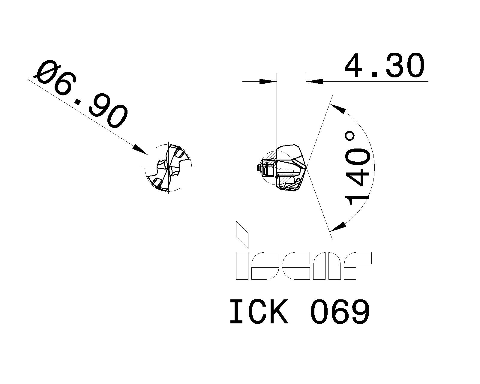 ISCAR Cutting Tools Metal Working Tools ICK 5566728 ICK 069