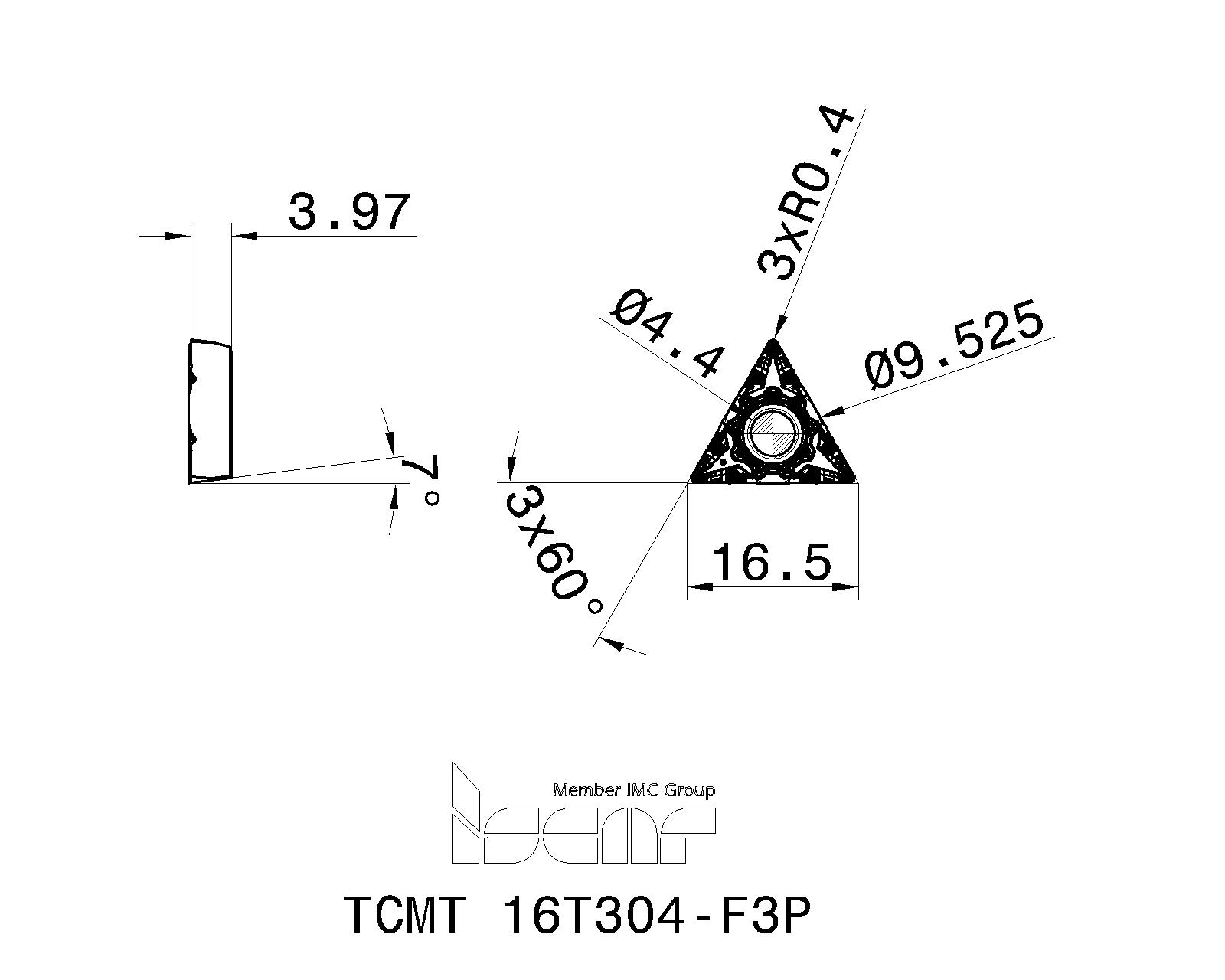 ISCAR Cutting Tools - Metal Working Tools - TCMT-F3P : 5566889 - TCMT ...
