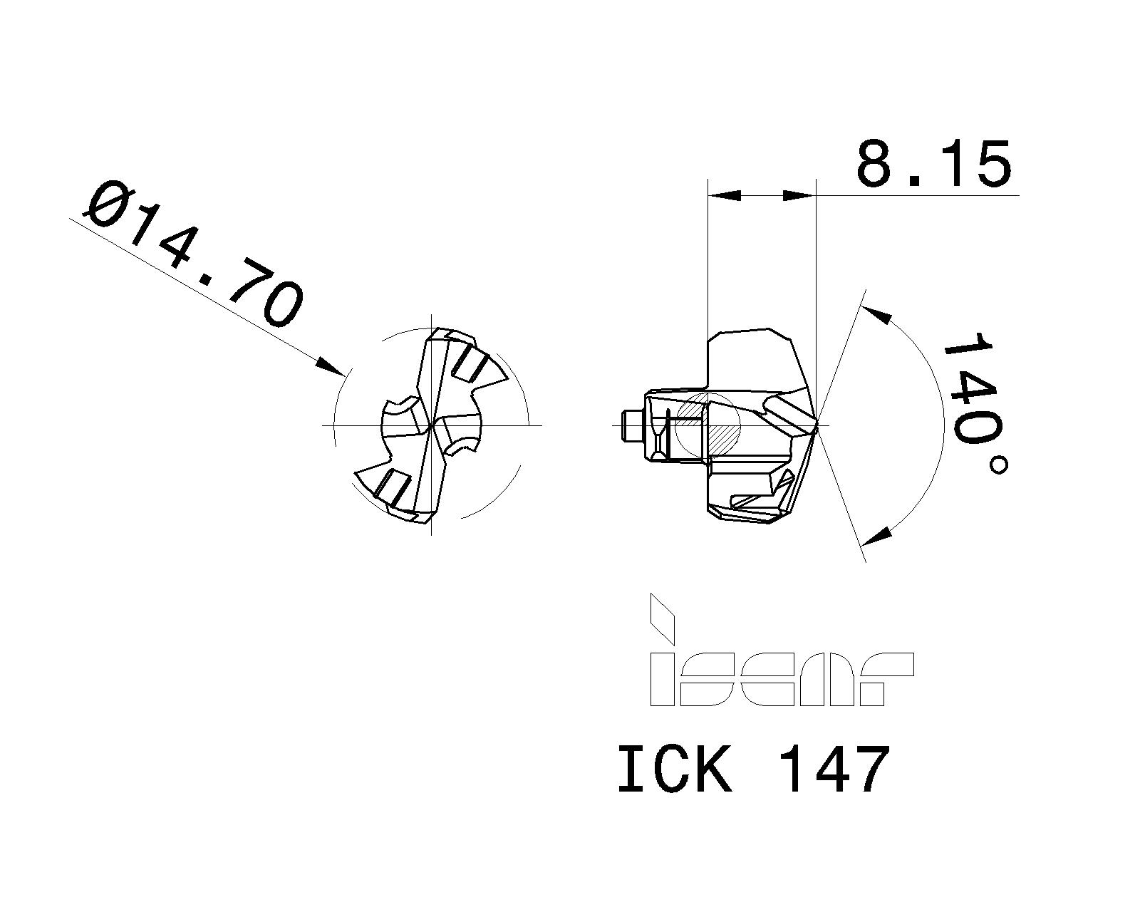 ISCAR Cutting Tools Metal Working Tools ICK 5567287 ICK 147
