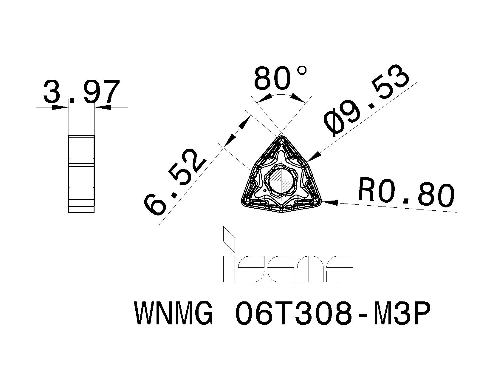 ISCAR Cutting Tools Metal Working Tools WNMGM3P 5567512 WNMG