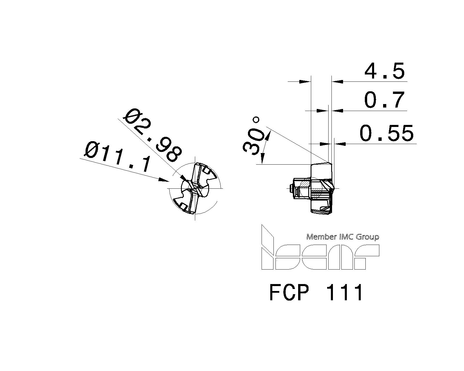 ISCAR Cutting Tools Metal Working Tools FCP 5567737 FCP 111