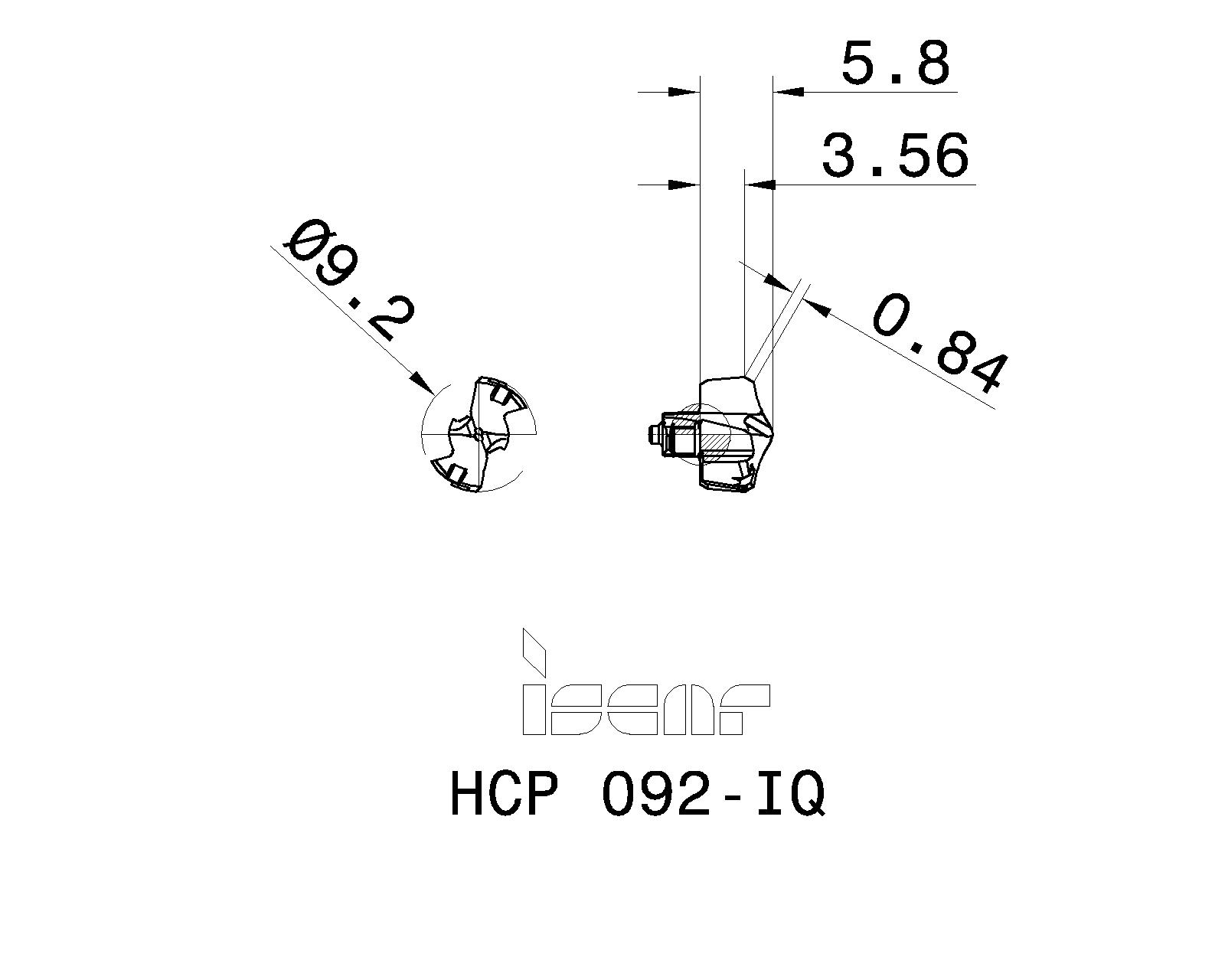ISCAR Cutting Tools - Metal Working Tools - HCP-IQ : 5567932 - HCP 092-IQ