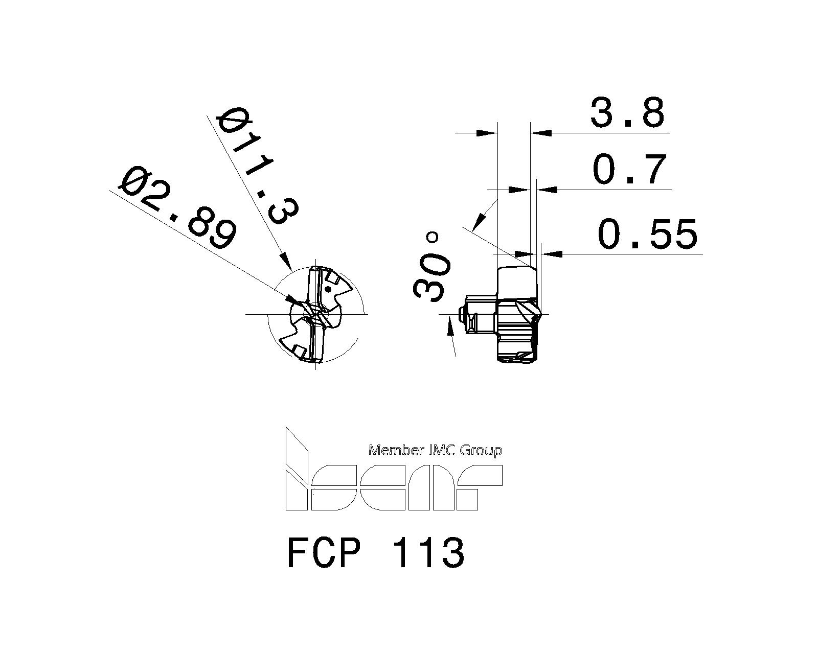 ISCAR Cutting Tools - Metal Working Tools - FCP : 5568093 - FCP 113