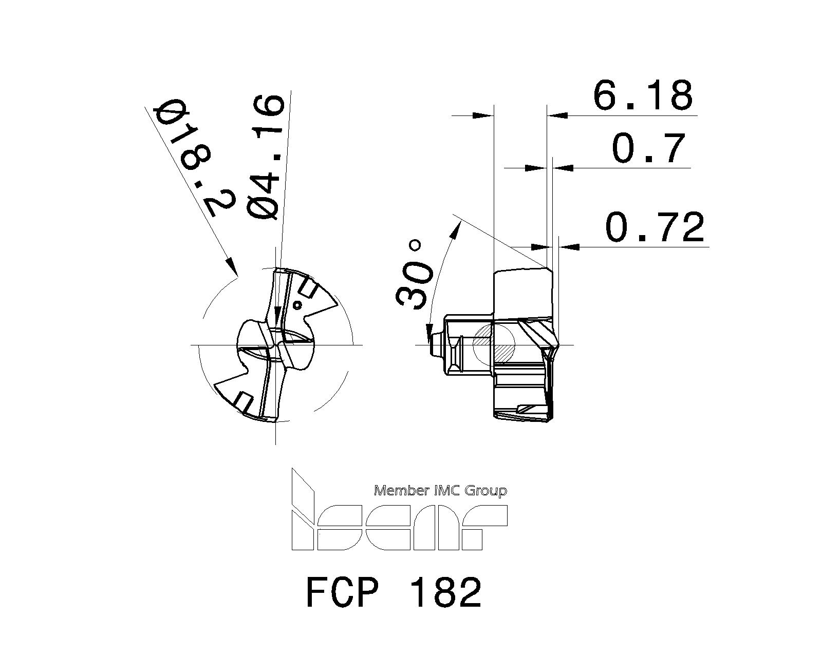 ISCAR Cutting Tools Metal Working Tools FCP 5568152 FCP 182