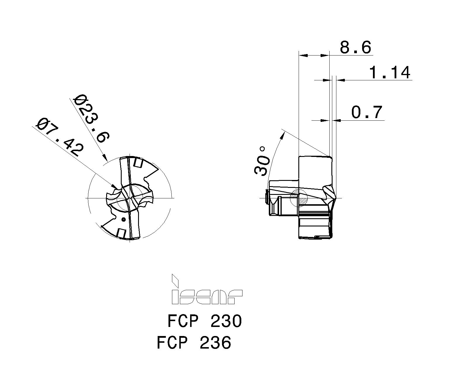 ISCAR Cutting Tools Metal Working Tools FCP 5568192 FCP 236