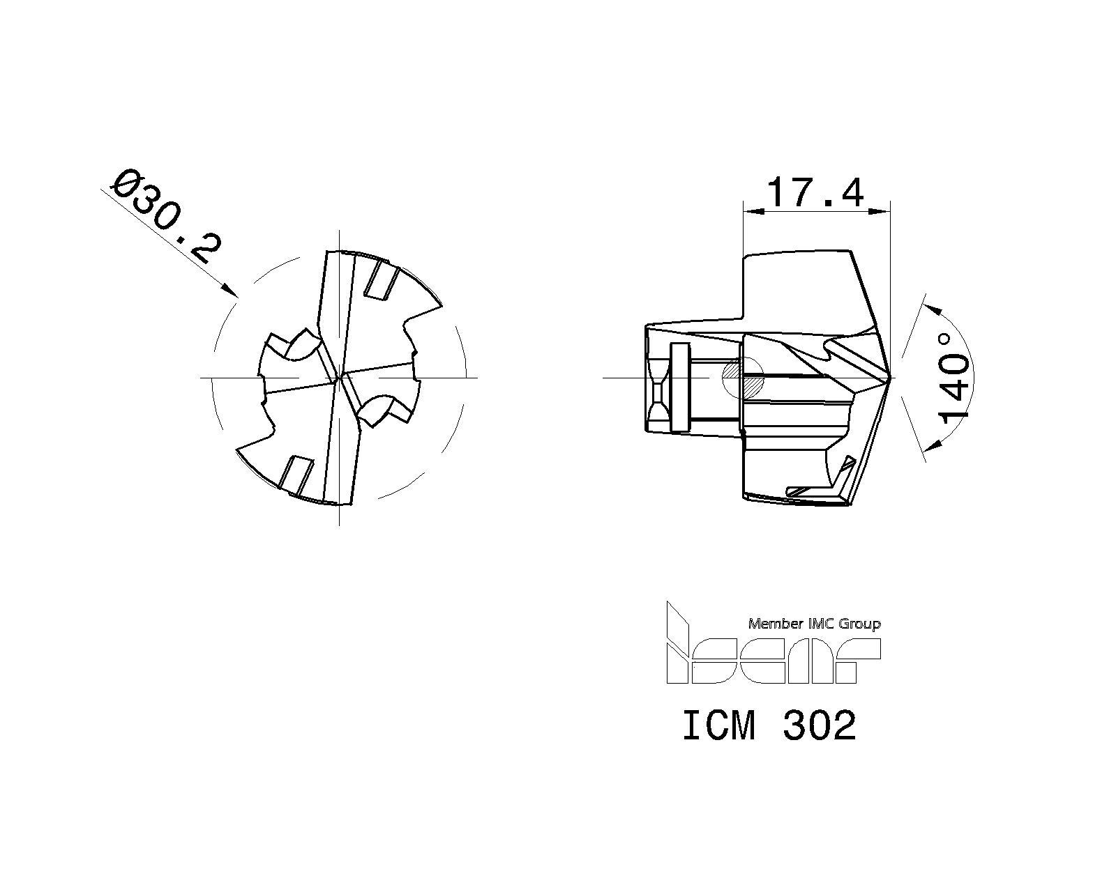 ISCAR Cutting Tools Metal Working Tools ICM 5568400 ICM 302