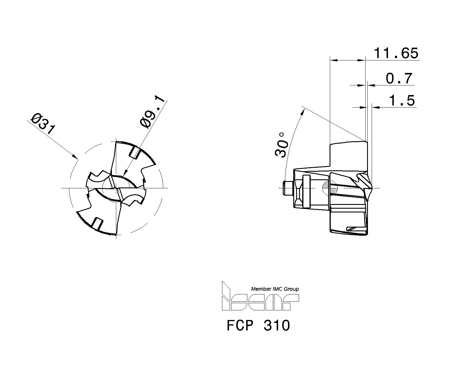ISCAR Cutting Tools Metal Working Tools FCP 5568477 FCP 310