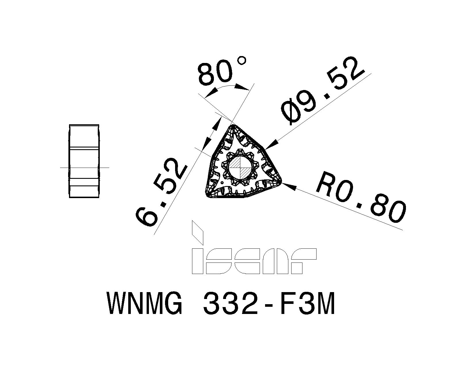 ISCAR Cutting Tools Metal Working Tools WNMGF3M 5568883 WNMG
