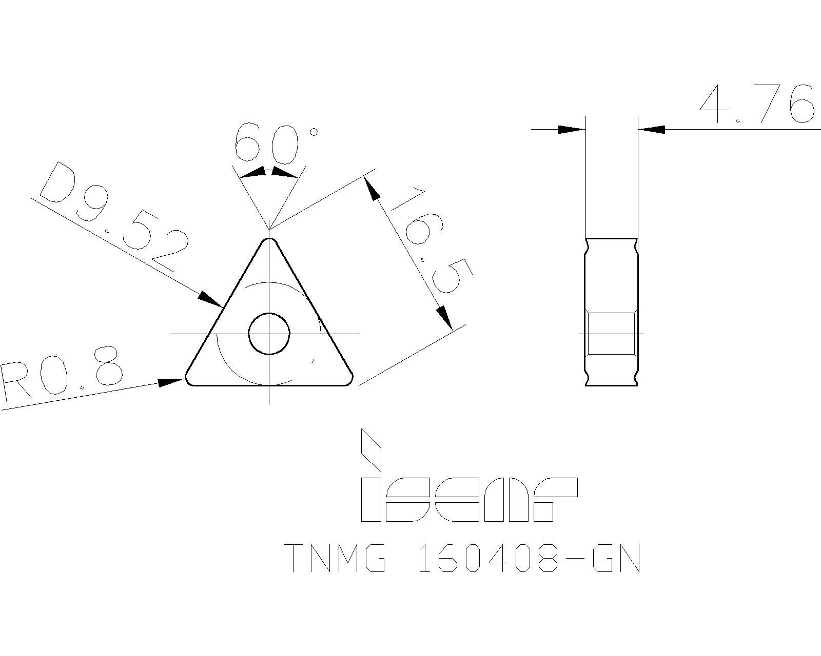 ISCAR Cutting Tools - Metal Working Tools - TNMG-GN : 5591057 