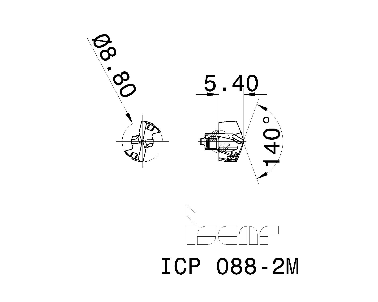 ISCAR Cutting Tools Metal Working Tools ICP2M 5595072 ICP 0882M