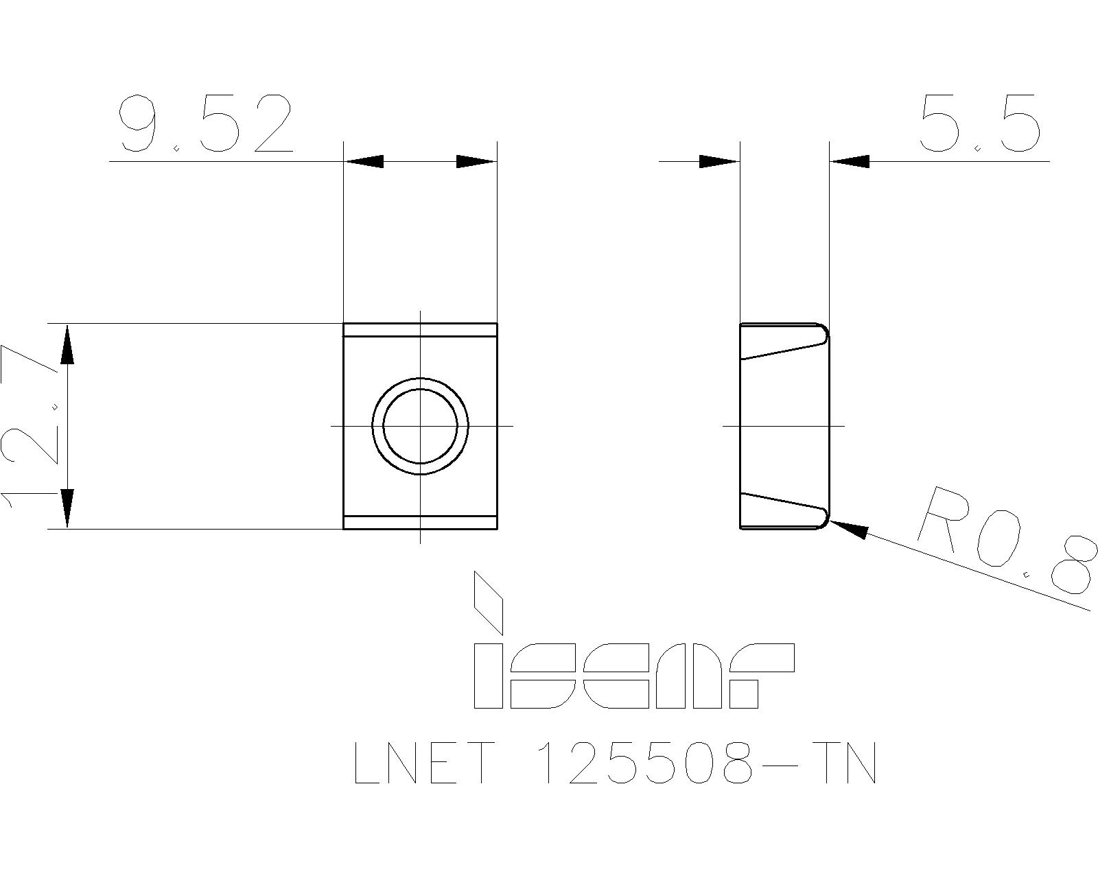 ISCAR Cutting Tools - Metal Working Tools - LNET 12-TN : 5603559