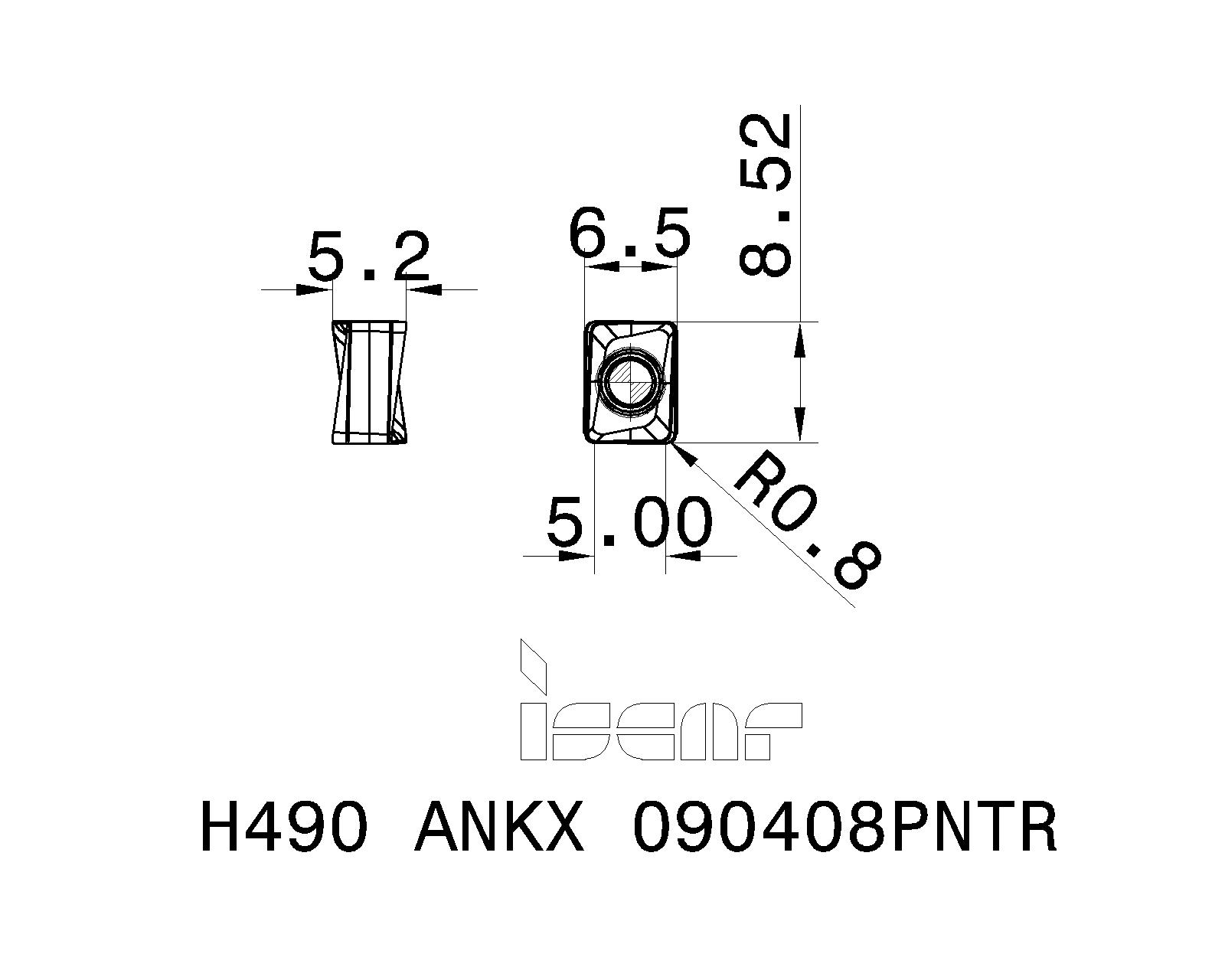 ISCAR Cutting Tools - Metal Working Tools - H490 ANKX/ANCX-09