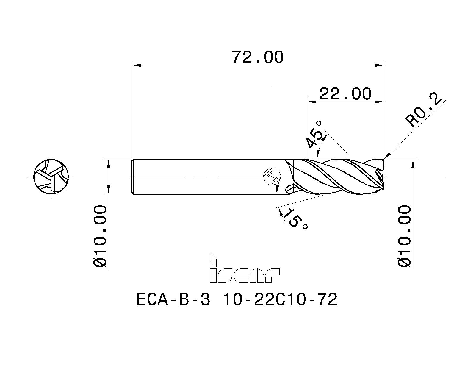 ISCAR Cutting Tools Metal Working Tools ECAB3 5621807 ECAB3