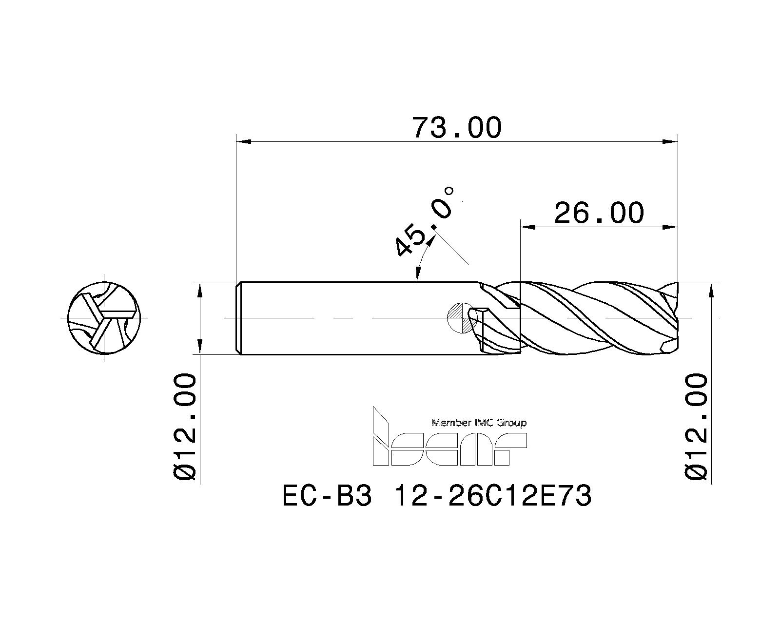 ISCAR Cutting Tools Metal Working Tools ECB3 (economicalshort