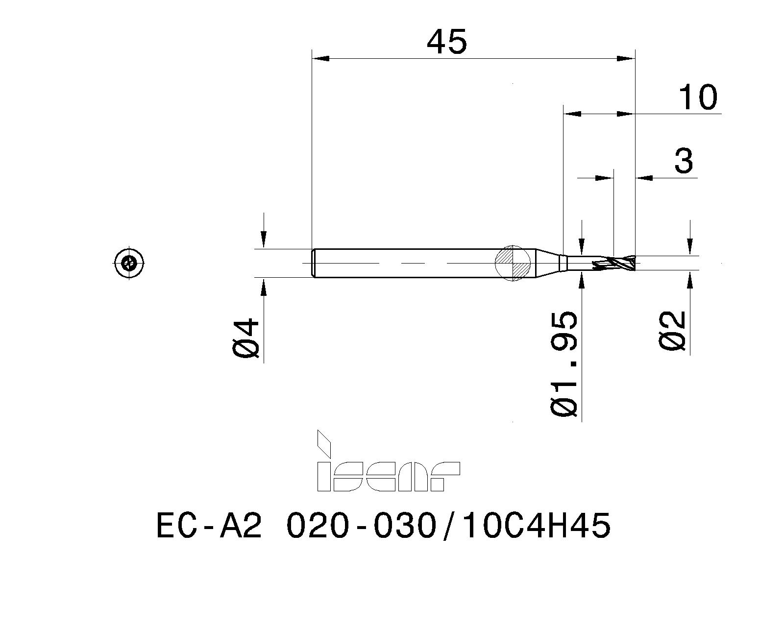 ISCAR Cutting Tools Metal Working Tools ECA2R/H (rib processing) 5669106 ECA2 020030