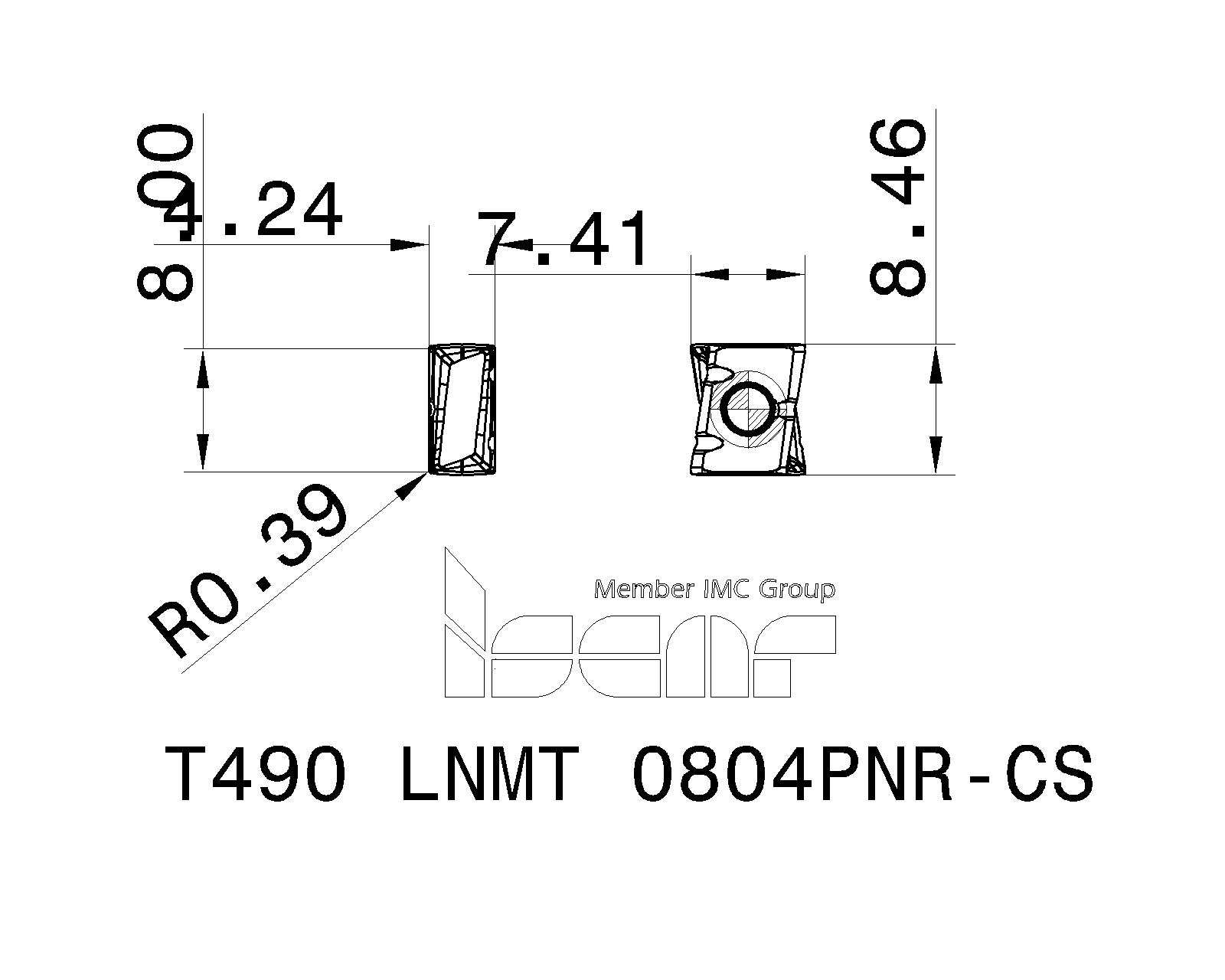 ☆イスカル T490 LNMT 0804PNR-IC5100 【10個入】 ミニタングチップ