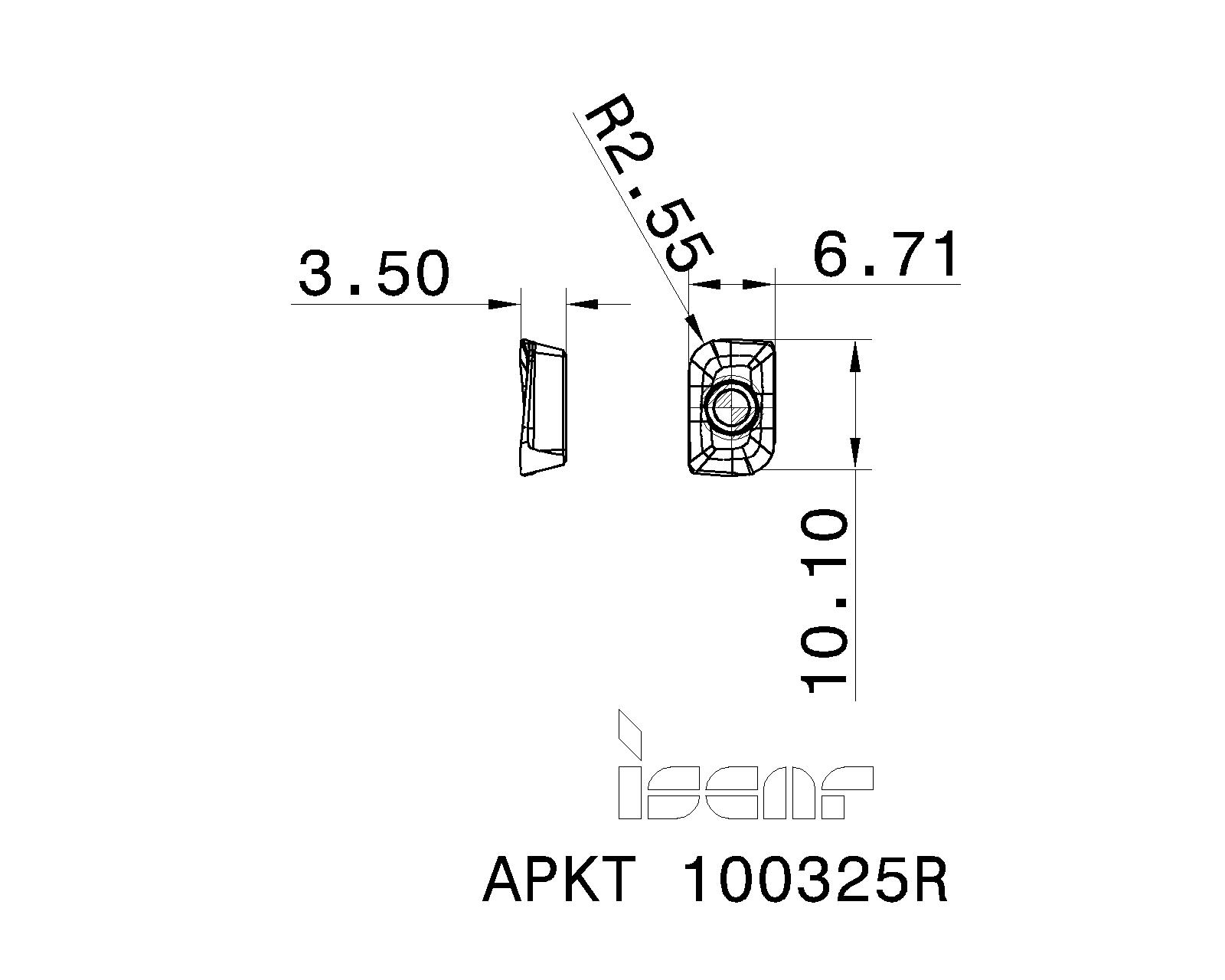 ISCAR Cutting Tools Metal Working Tools APKT 1003..R 5695085