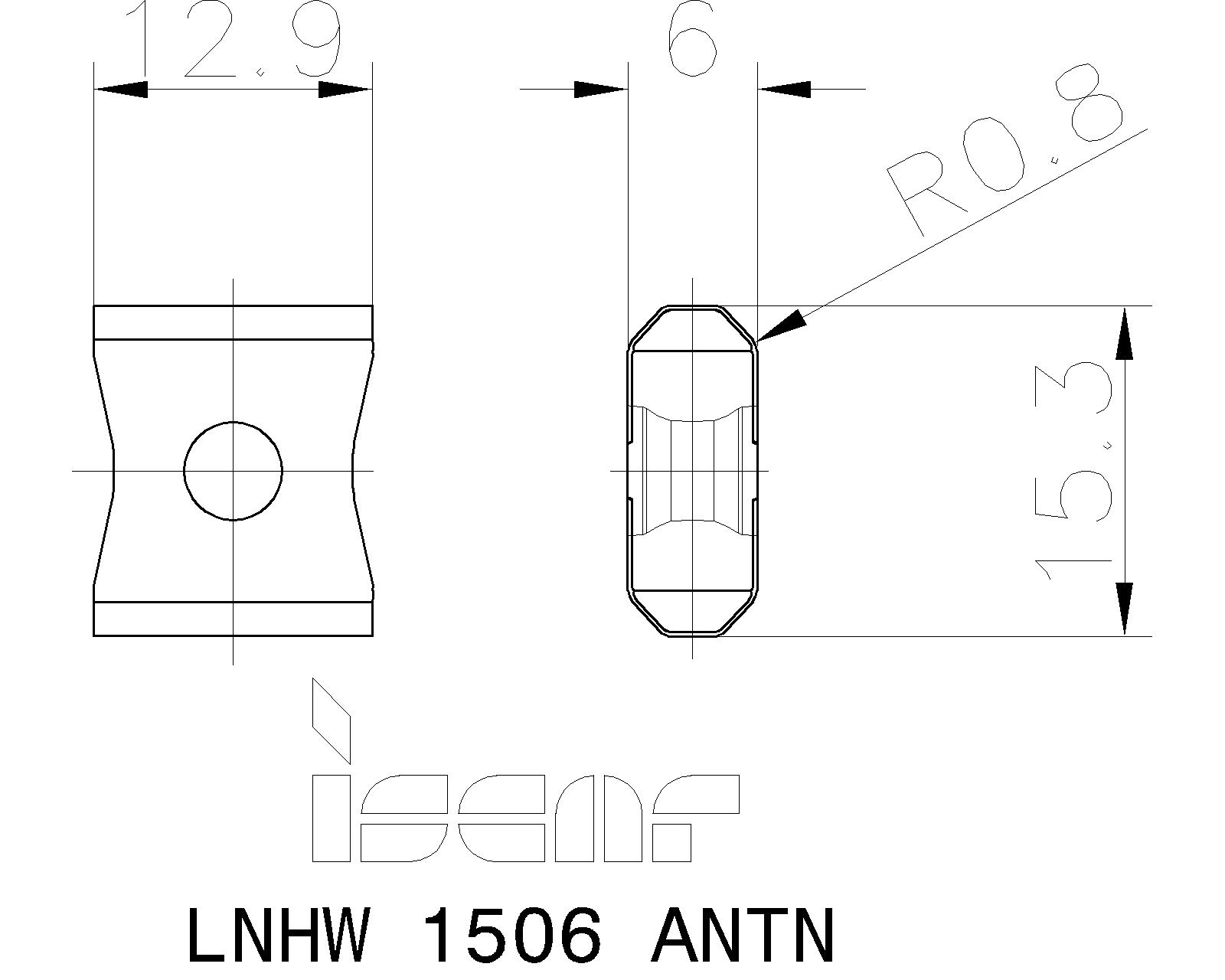 ISCAR Cutting Tools - Metal Working Tools - LNHW 1506 ANTN
