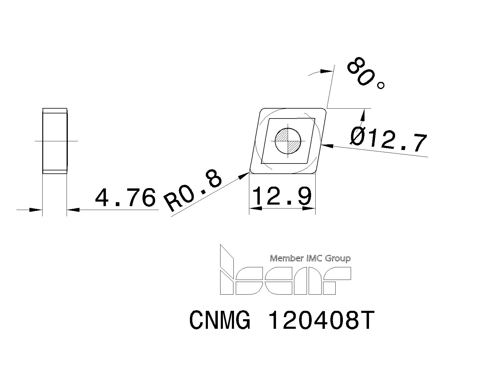 ISCAR Cutting Tools Metal Working Tools CNMG (CER) 5700466 CNMG 120408T