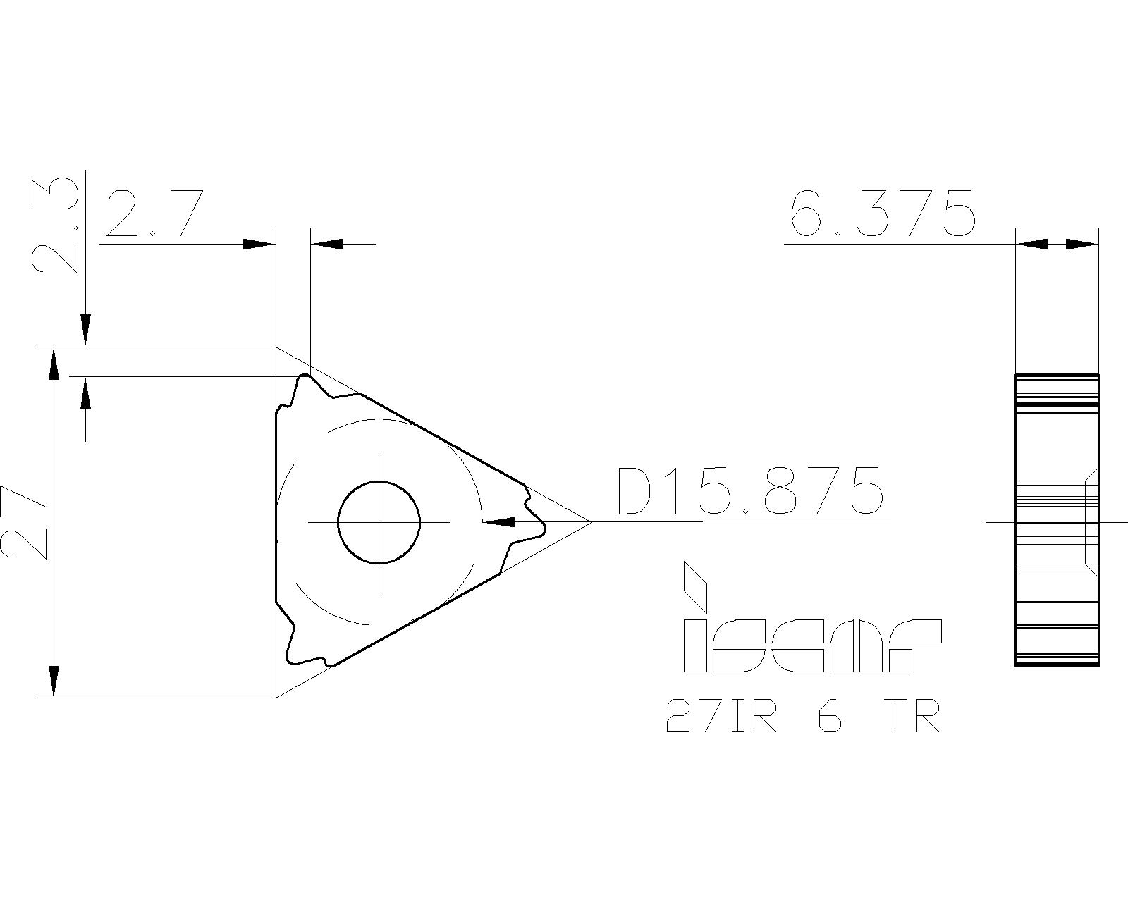 ISCAR Cutting Tools Metal Working Tools IR/LTR 5902855 27IR 6 TR