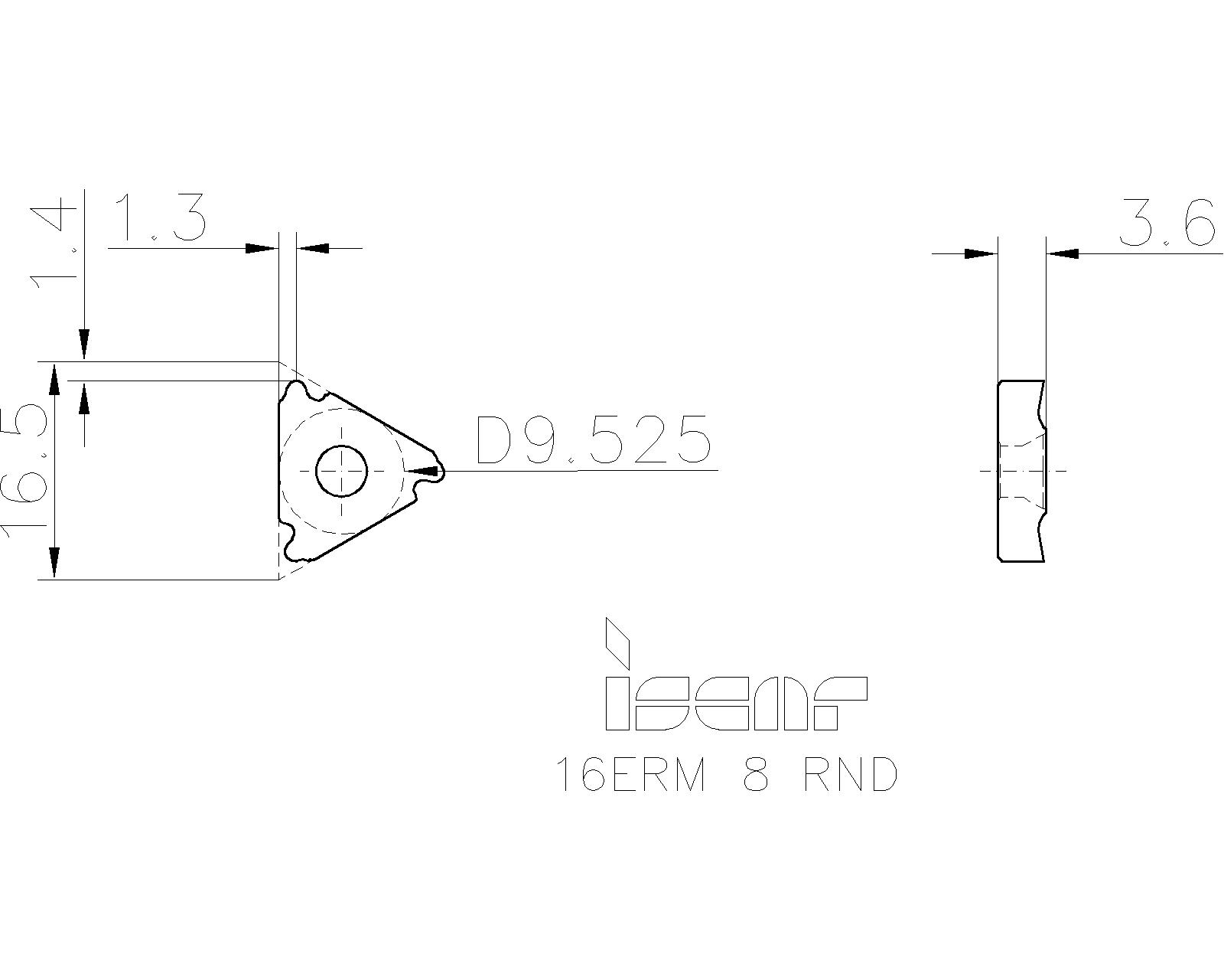 ISCAR Cutting Tools Metal Working Tools ER/LRND 5921227 16ERM