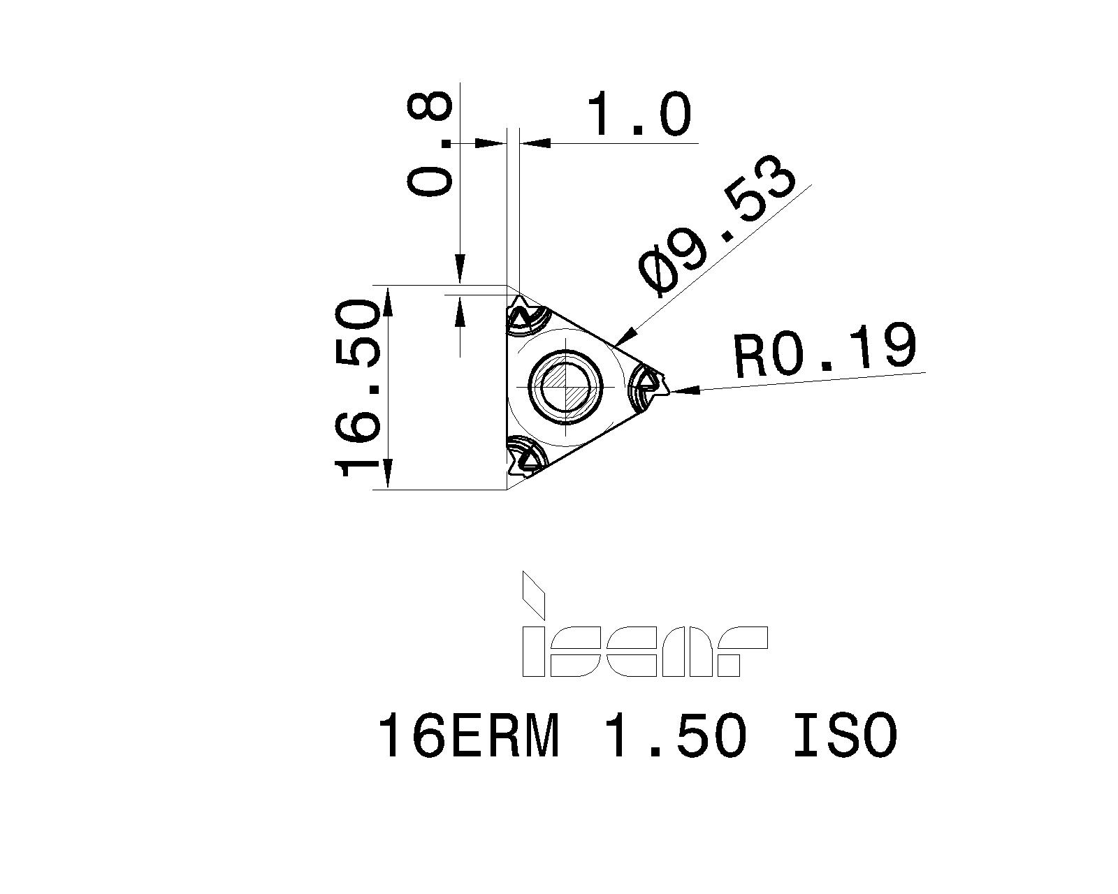 ISCAR Cutting Tools - Metal Working Tools - ER/L-ISO : 5992237 - 16ERM ...