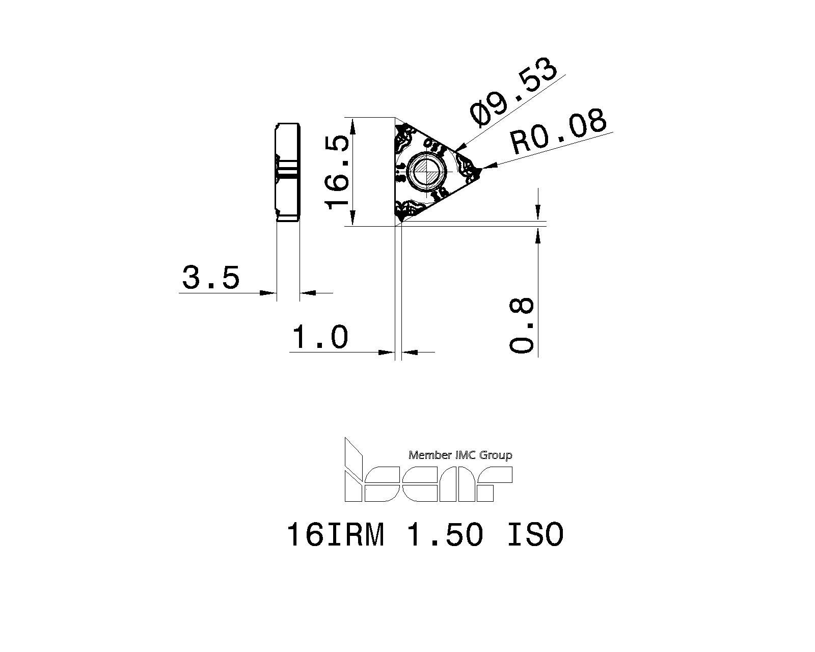 ISCAR Cutting Tools - Metal Working Tools - IR/L-ISO : 5992247 - 16IRM ...