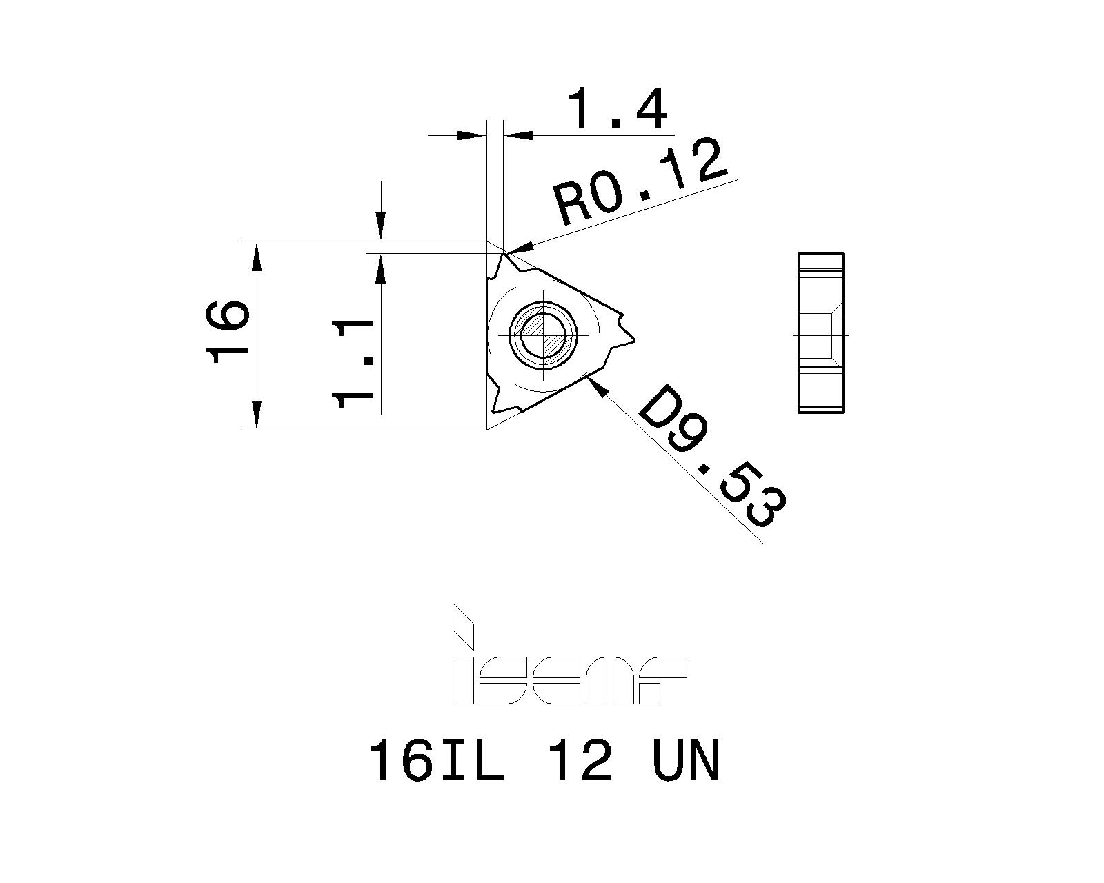 ISCAR Cutting Tools Metal Working Tools IR L UN 5998913 16IL 12 UN Iscar cutting tools metal working tools ir l un 5998913 16il 12 un