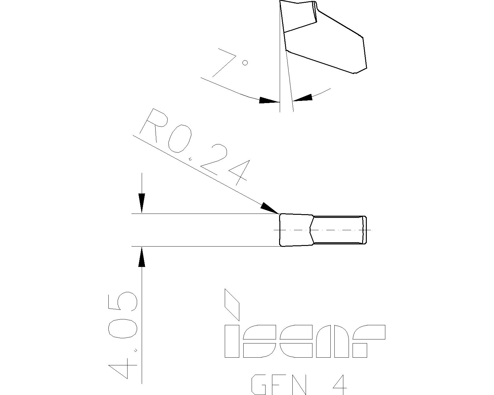 ISCAR Cutting Tools Metal Working Tools GFNC 6000320 GFN 4