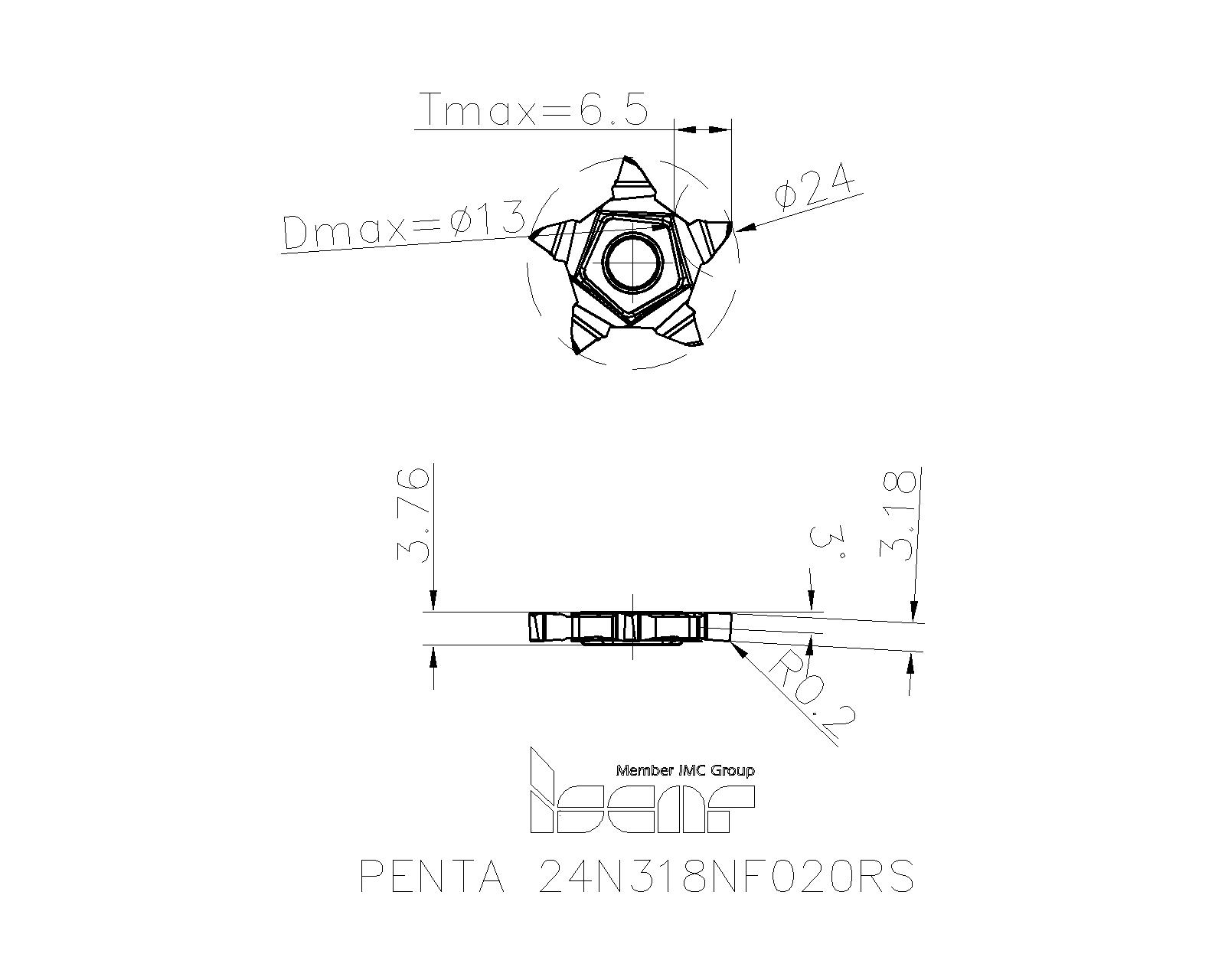 Details about   PENTA 24N239NF020RS ISCAR FACTORY SEALED AUTHENTIC NEW OLD STOCK 5 PCS 
