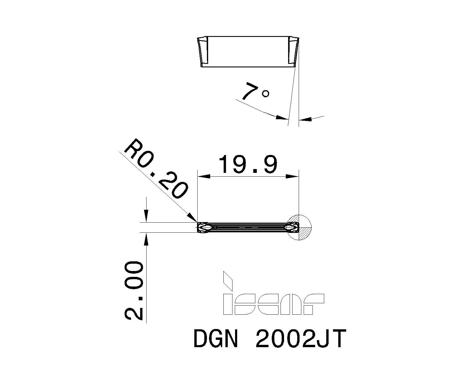 メーカー イスカル ドゥーグリップ 突っ切り加工用チップ DGN/DGNM-J/JS/JT IC808《10個入》 ホームセンターバロー