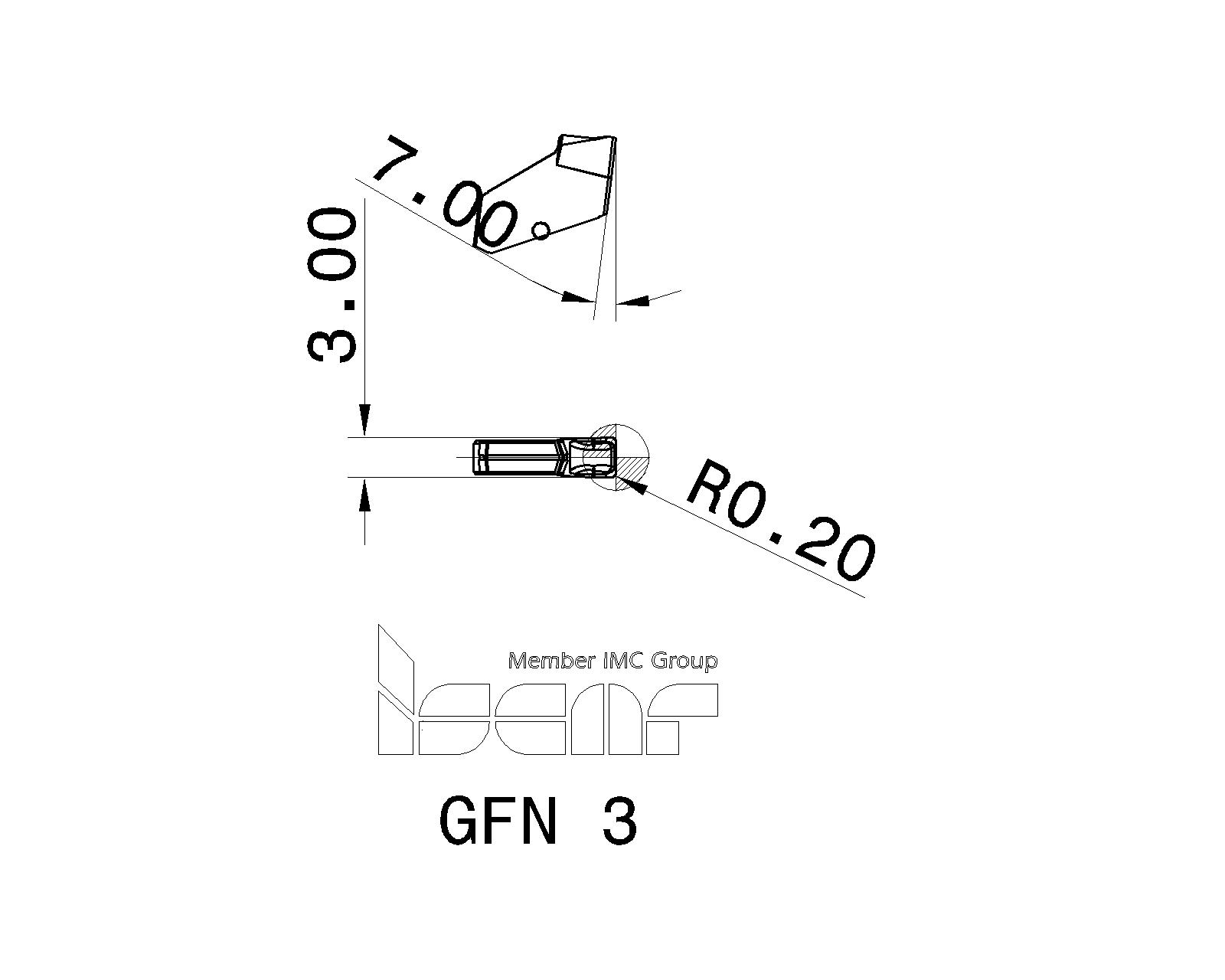 ISCAR Cutting Tools Metal Working Tools GFNC 6095649 GFN 3