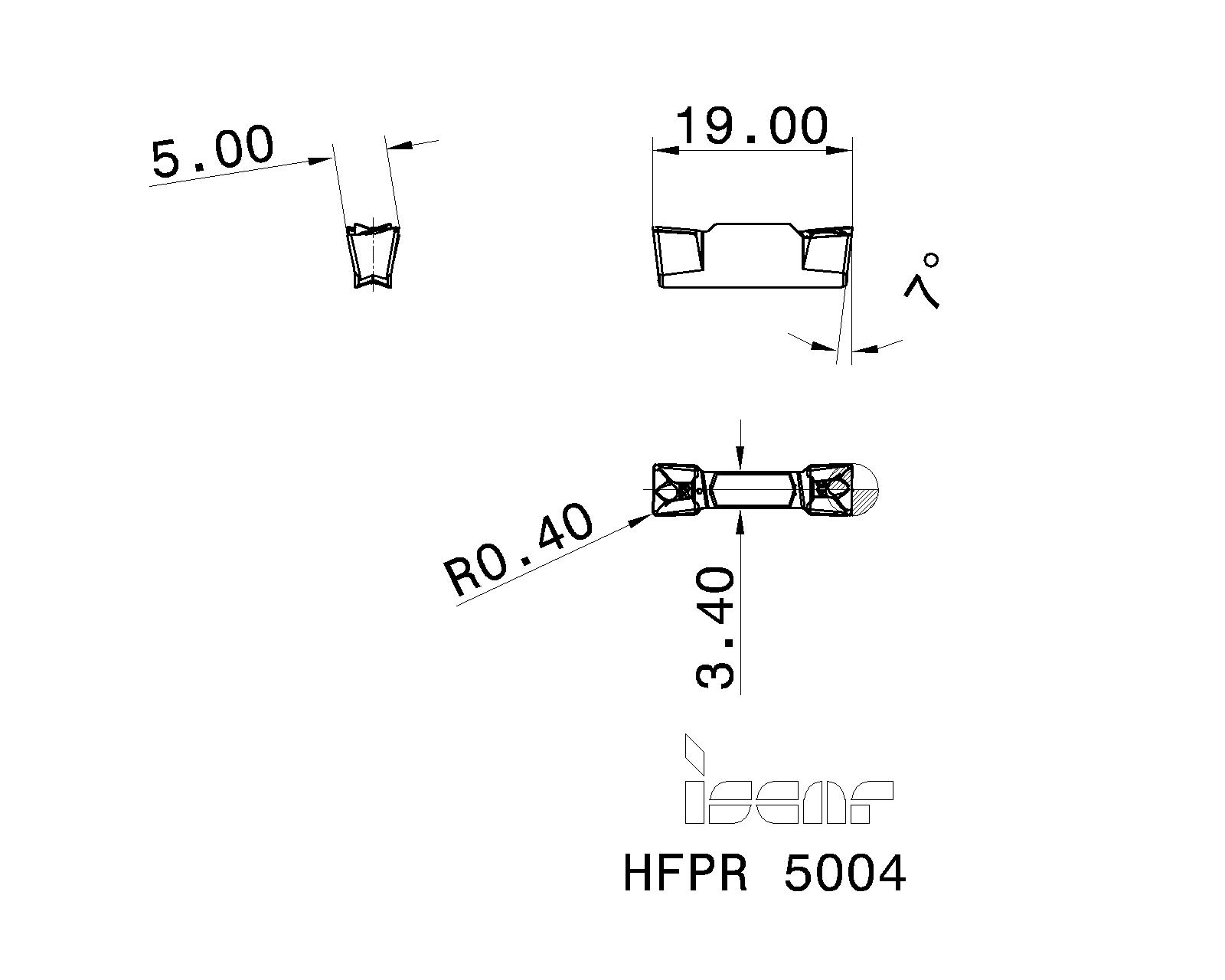 ISCAR Cutting Tools - Metal Working Tools - HFPR/L : 6200135 - HFPR 5004
