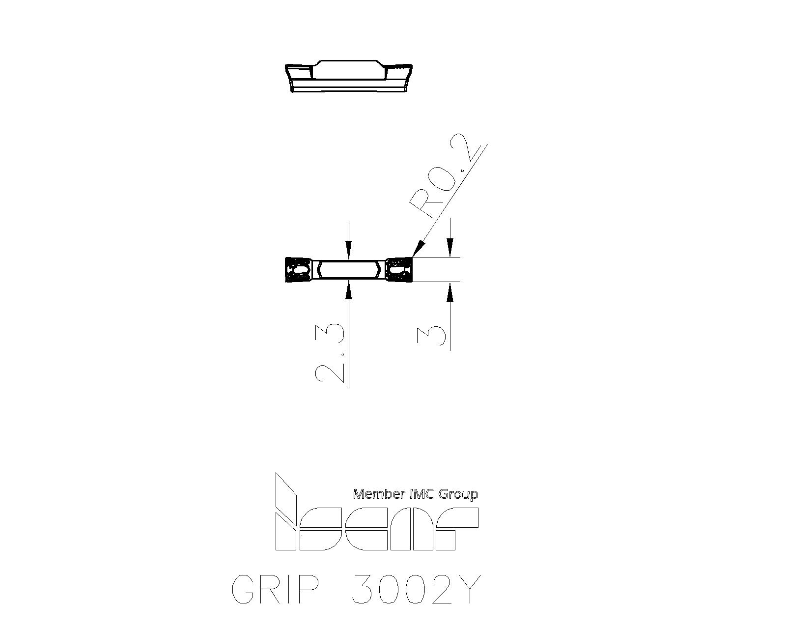 ISCAR Cutting Tools - Metal Working Tools - GRIP : 6200317 - GRIP 