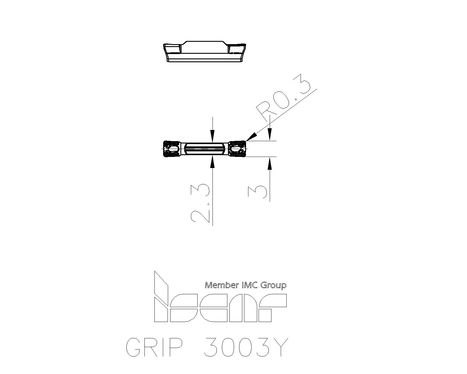 ISCAR Cutting Tools - Metal Working Tools - GRIP : 6200318 - GRIP 