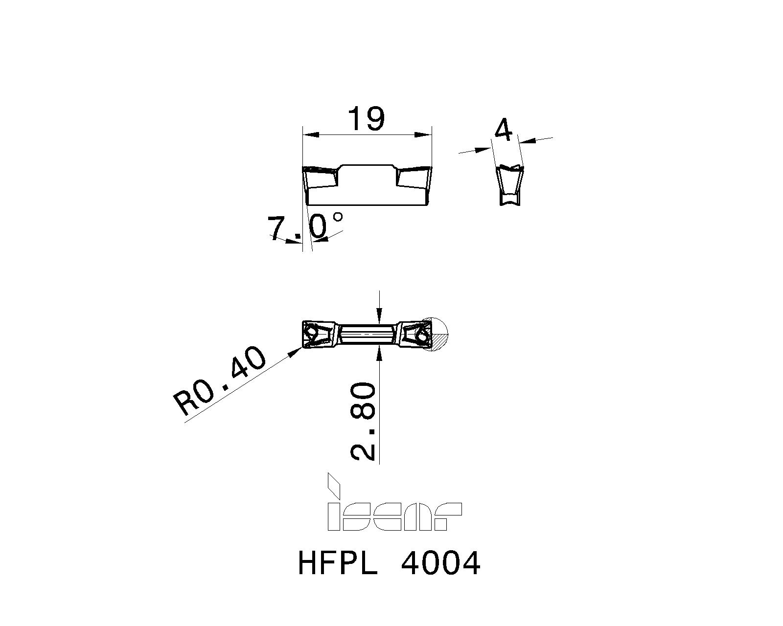 ISCAR Cutting Tools - Metal Working Tools - HFPR/L : 6200365
