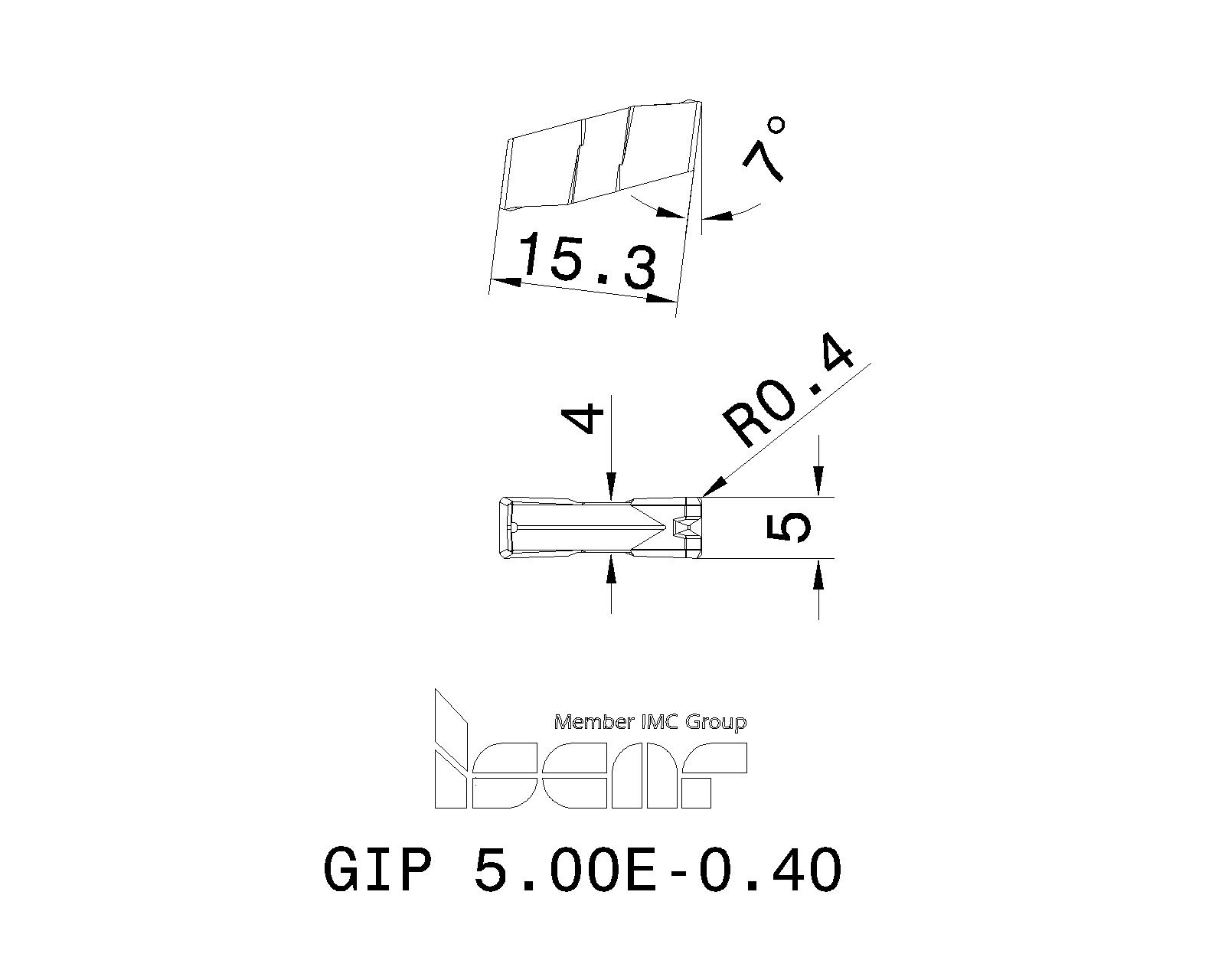 ISCAR Cutting Tools Metal Working Tools GIPE 6402006 GIP 5.00E