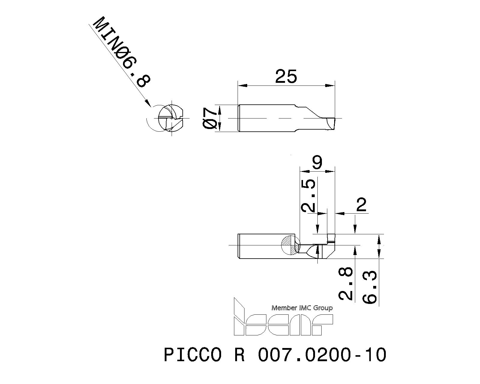ISCAR Cutting Tools Metal Working Tools PICCO R/L 002007 6402401