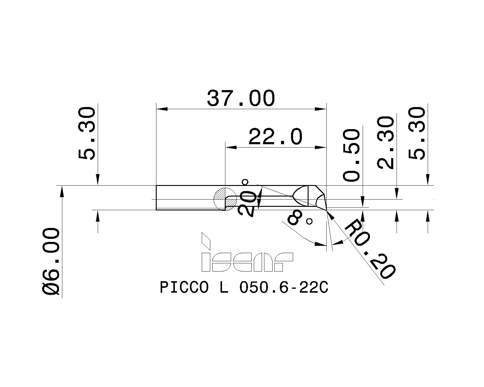 ISCAR Cutting Tools - Metal Working Tools - PICCO R/L 050-C