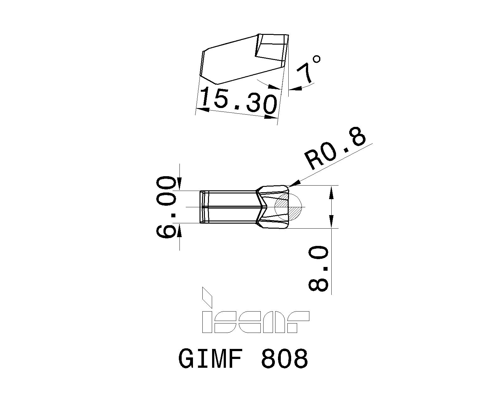 ISCAR Cutting Tools - Metal Working Tools - GIMF : 6405141 - GIMF 808