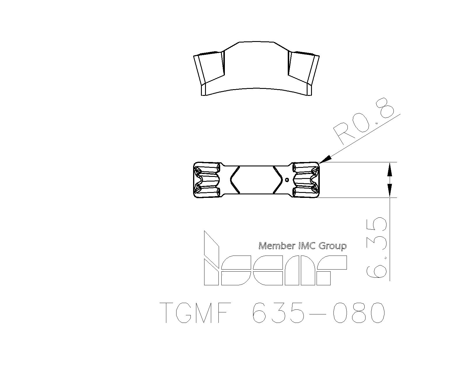 ISCAR Cutting Tools - Metal Working Tools - TGMF/P : 6450109