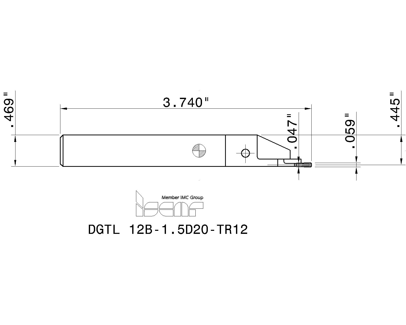 ISCAR Cutting Tools - Metal Working Tools - DGTR/L-B-D-TR