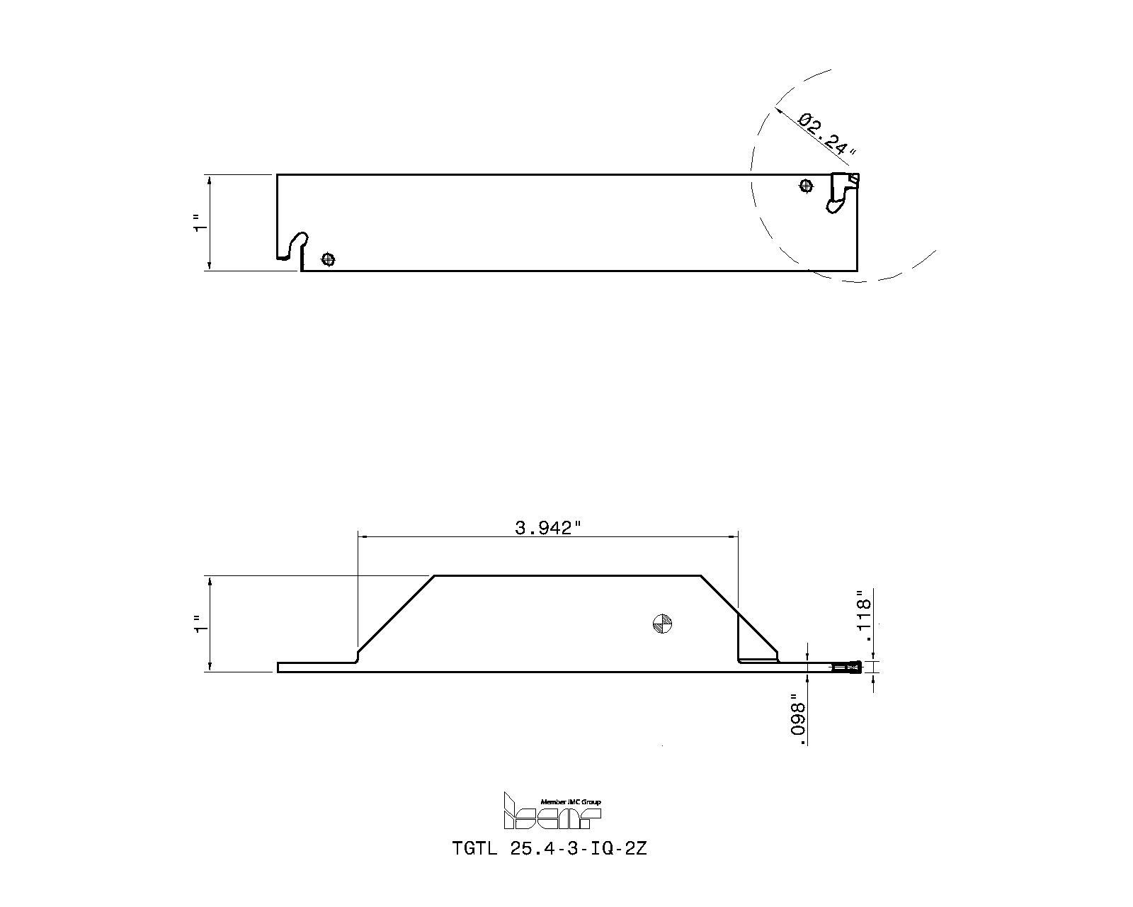 ISCAR Cutting Tools - Metal Working Tools - TGTR/L-IQ-2Z : 2302884 ISCAR Cutting Tools - Metal Working Tools - TGTR/L-IQ-2Z : 2302884