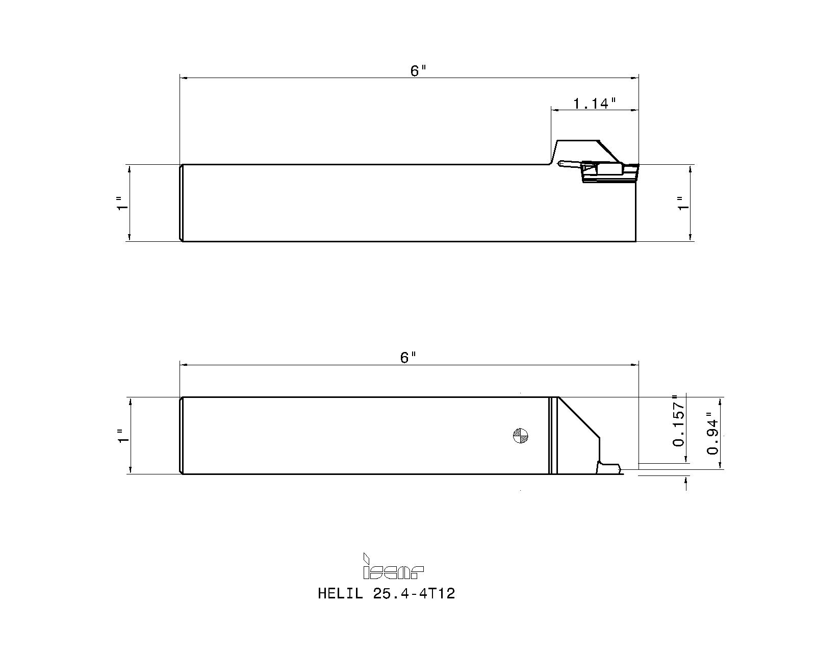 ISCAR Cutting Tools - Metal Working Tools - HELIR/L : 2500447