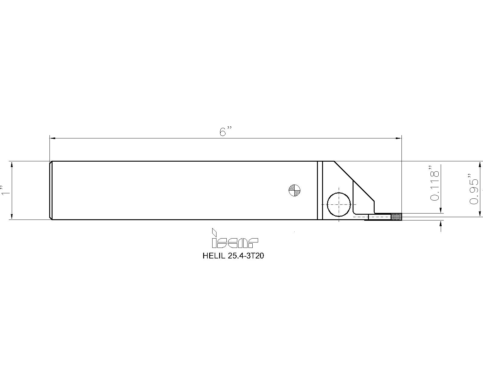 ISCAR Cutting Tools - Metal Working Tools - HELIR/L : 2500556
