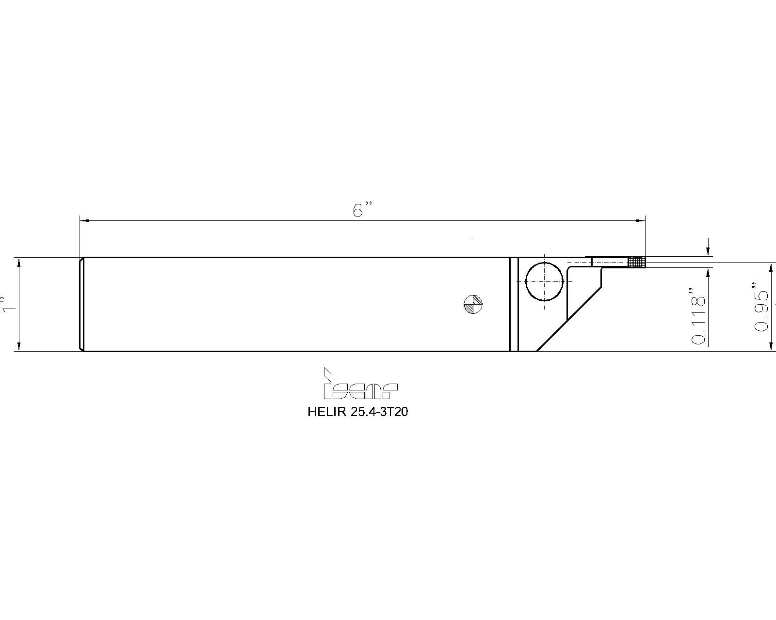 ISCAR Cutting Tools - Metal Working Tools - HELIR/L : 2500558