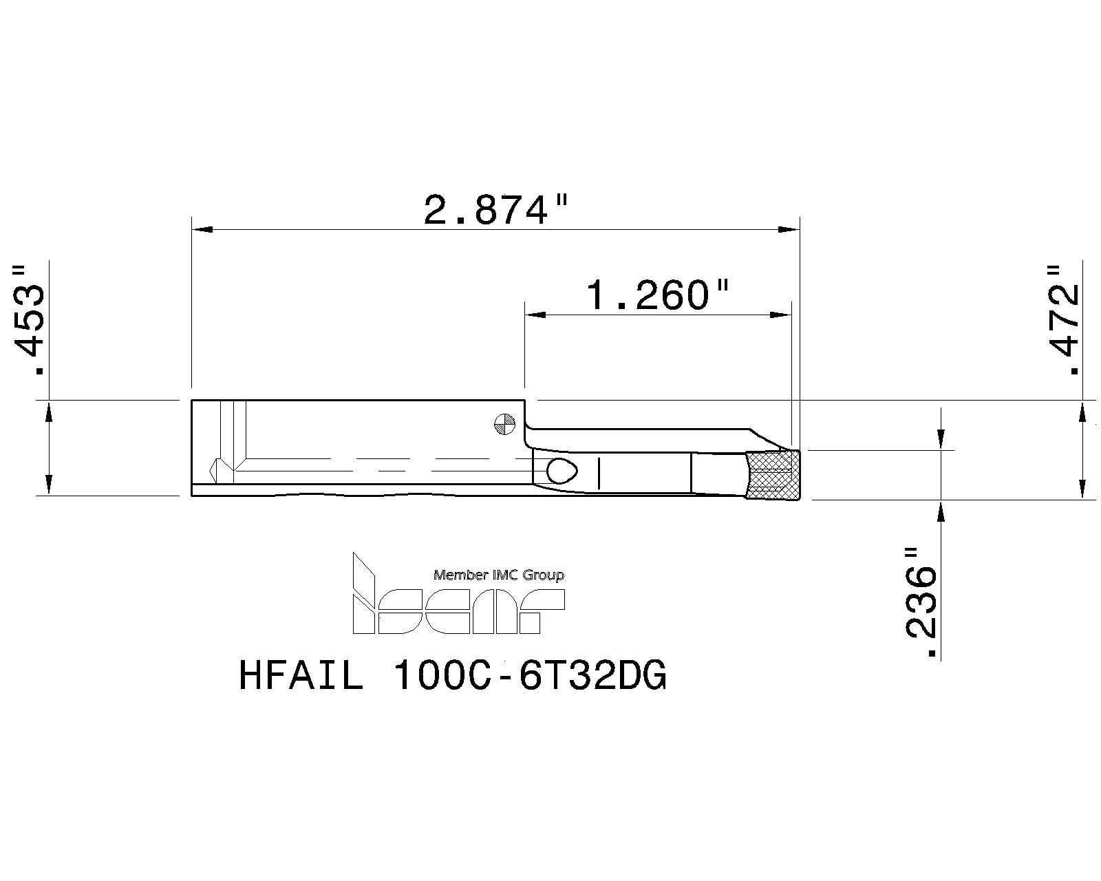 ISCAR Cutting Tools - Metal Working Tools - HFAIR/L-DG : 2550028
