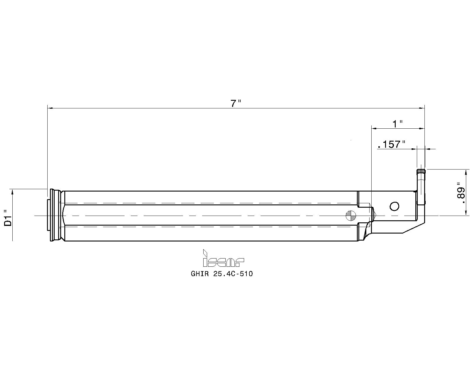 ISCAR Cutting Tools Metal Working Tools GHIR/L-C (W=.157-.252)  2800619 GHIR 25.4C-510
